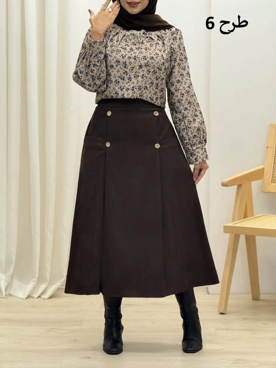 3903-شومیز و دامن هما